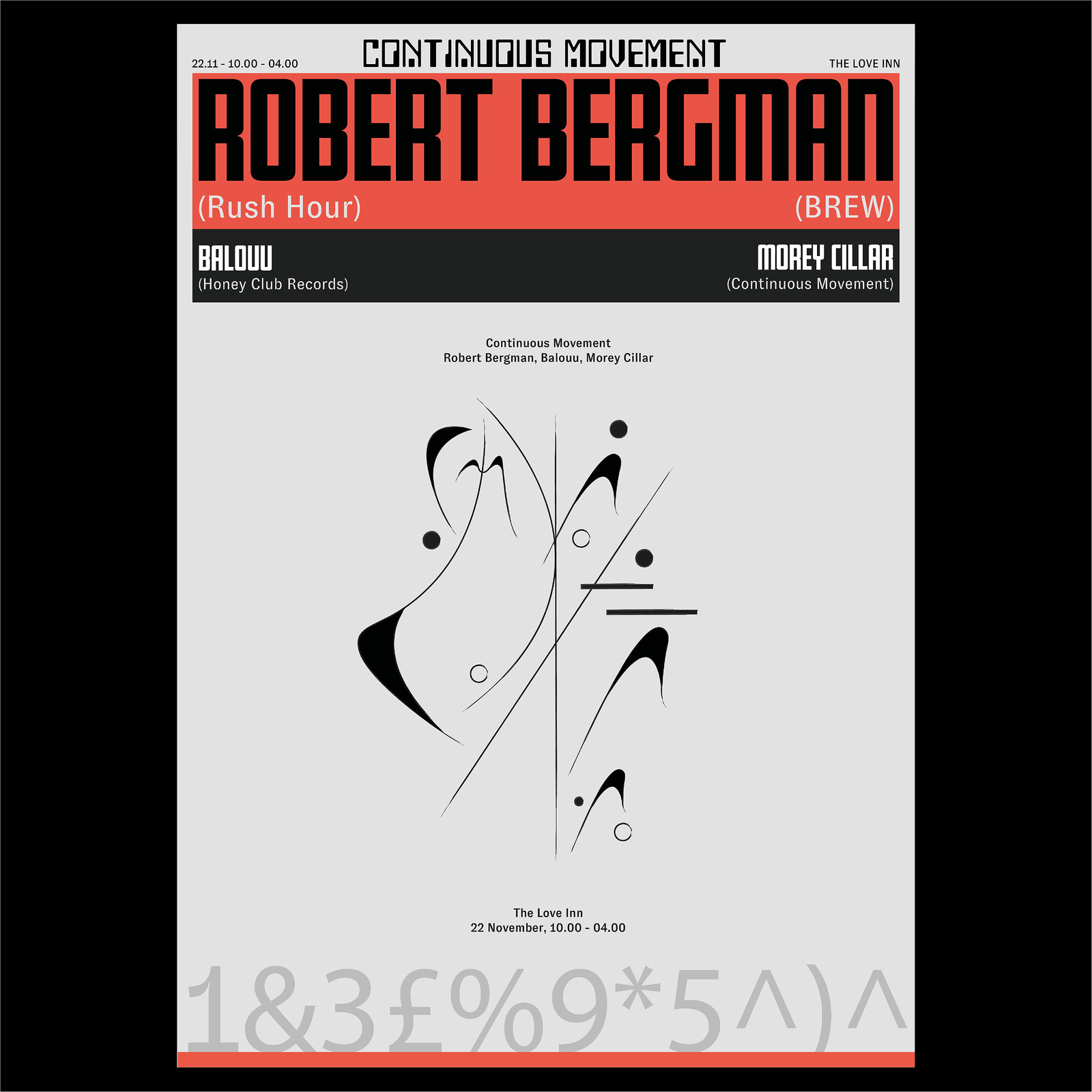 Continuous Movement w/ Robert Bergman & Balouu at The Love Inn