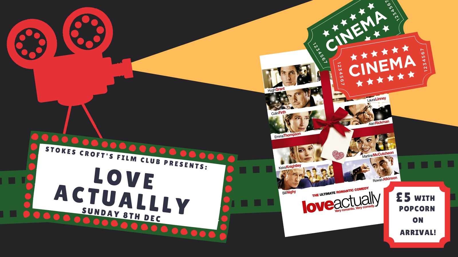 Love Actually Film Screening at Stokes Croft Beer Garden