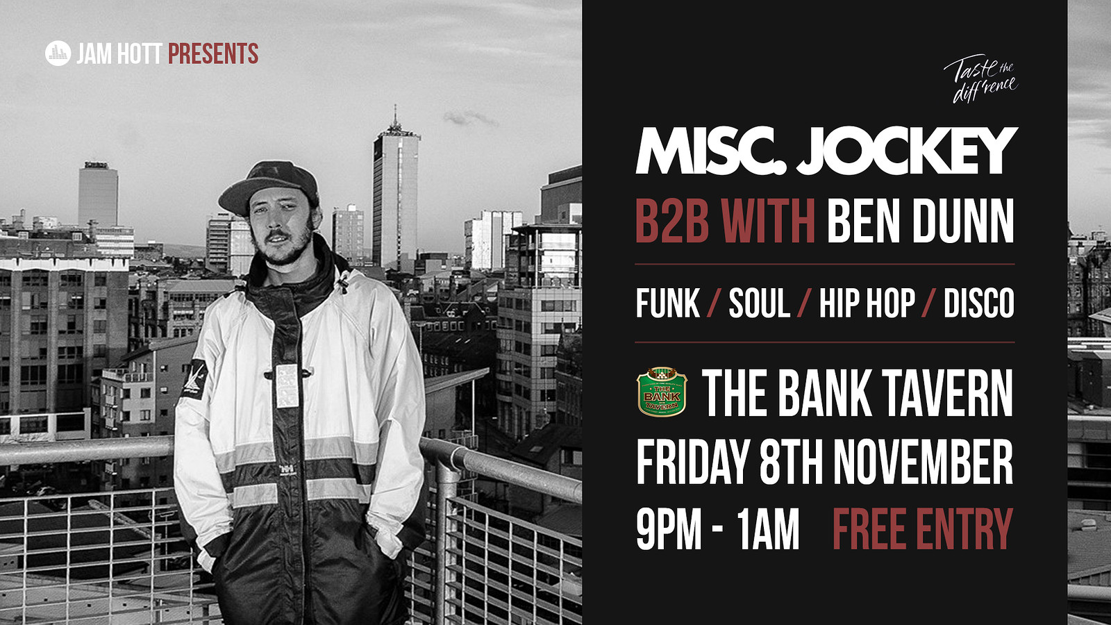 Jam Hott Sessions w/ Misc. Jockey at Bank Tavern
