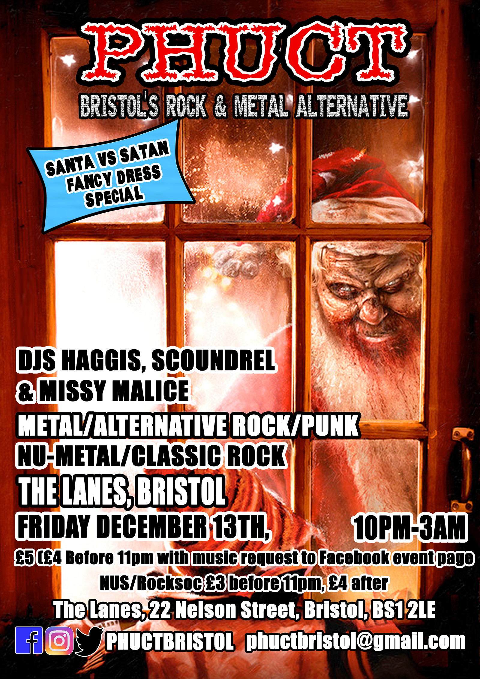Phuct: Bristol's Rock & Metal Alternative xm@s at The Lanes