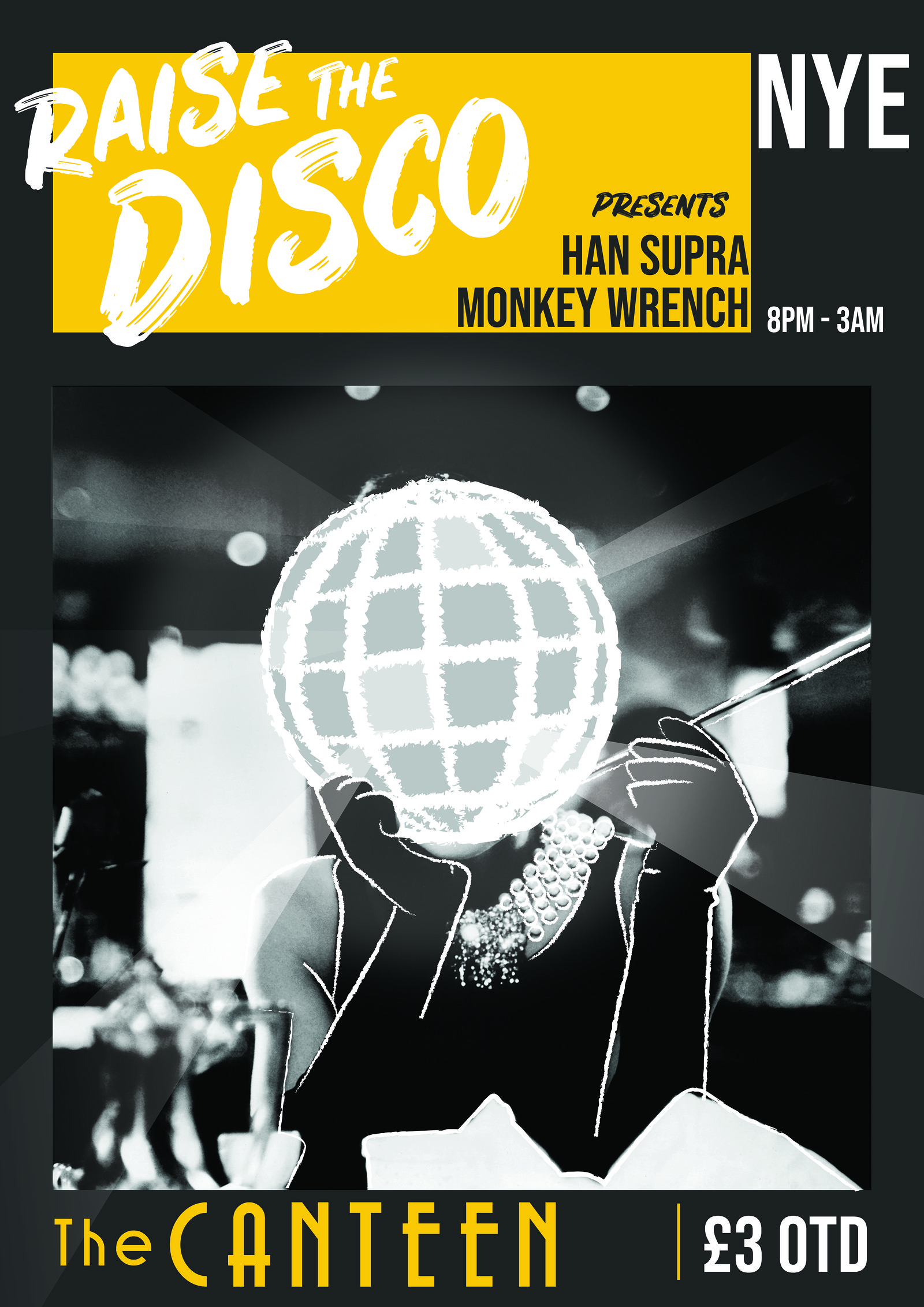 Raise the Disco NYE W/ Han Supra + Monkey Wrench at The Canteen