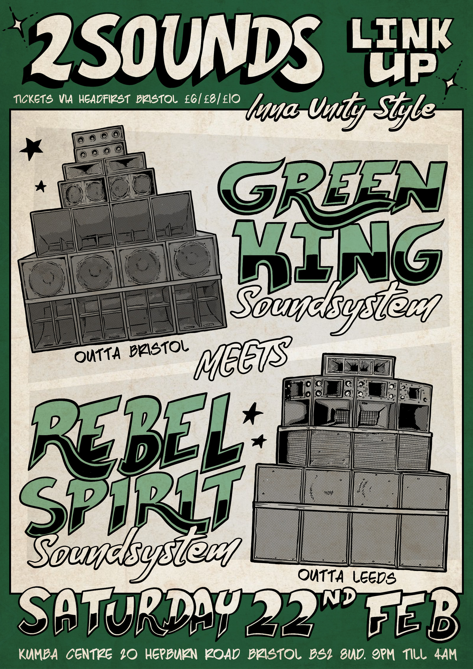 Green King meets Rebel Spirit at Kuumba Centre