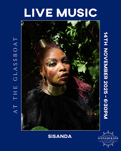 SISANDA at 6 O'clock Gin At The Glassboat