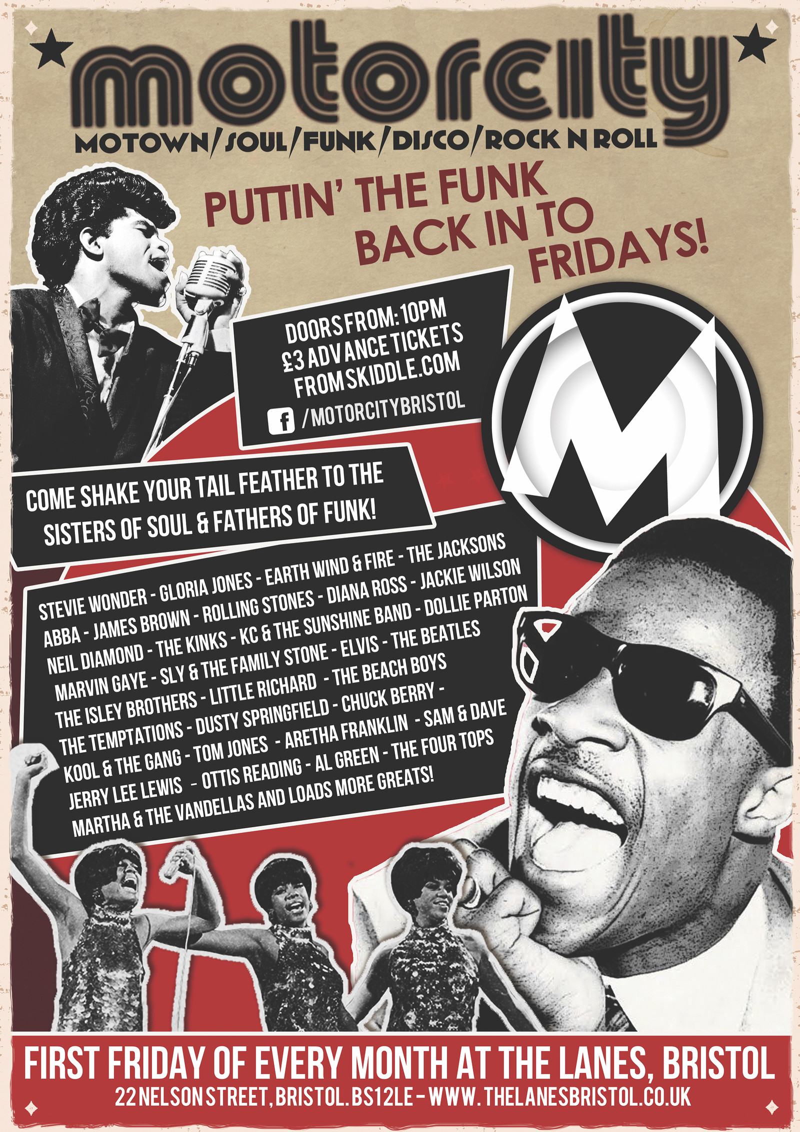 Motorcity - Motown, Soul, Funk, Disco, Rock n Roll at The Lanes