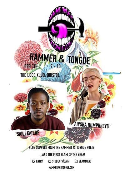 Hammer & Tongue ft. Saili Katebe /Aiysha Humphreys at Loco Klub