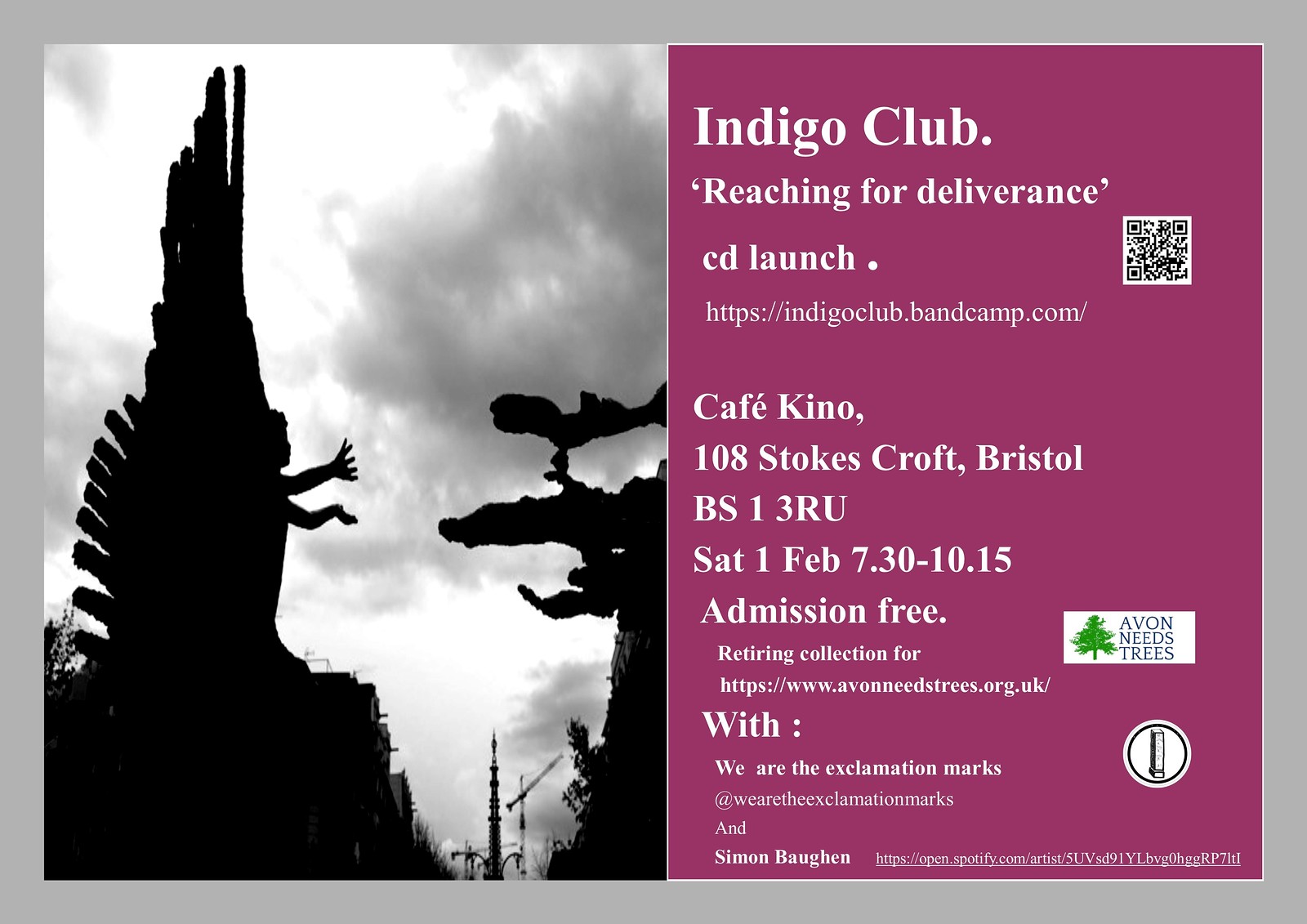 CD Launch "Reaching for Derance" at Cafe Kino