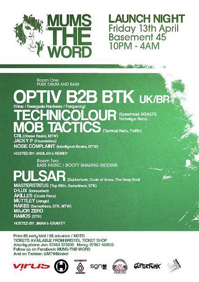 Mums The Word Launch Party at Basement 45