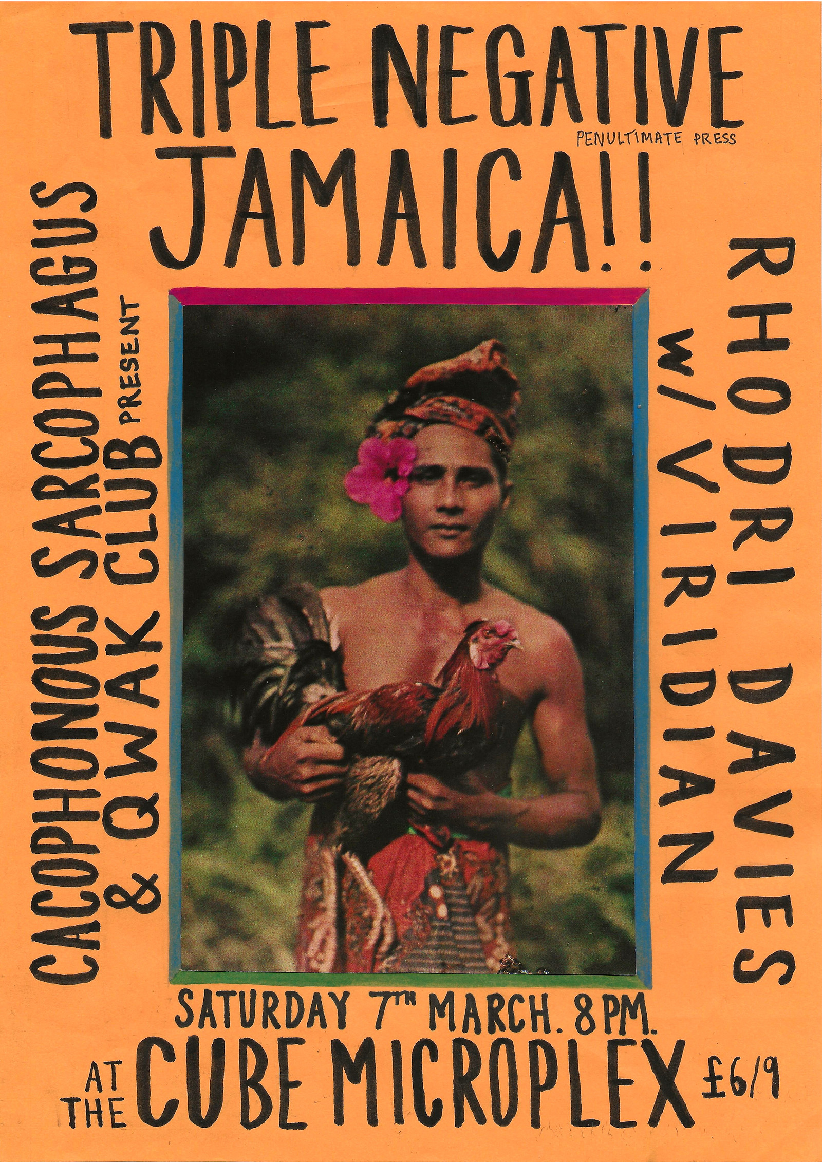 Triple Negative, Jamaica, Rhodri Davies Viridian at The Cube