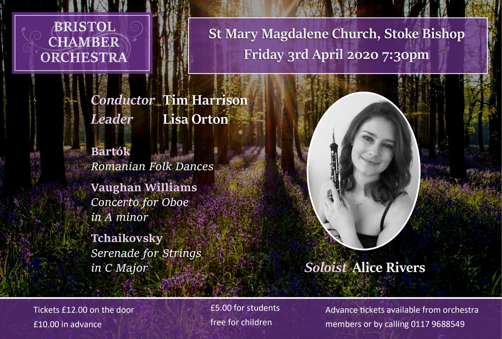 Bristol Chamber Orchestra Spring Concert at St. Mary Magdalene Church, Stoke Bishop
