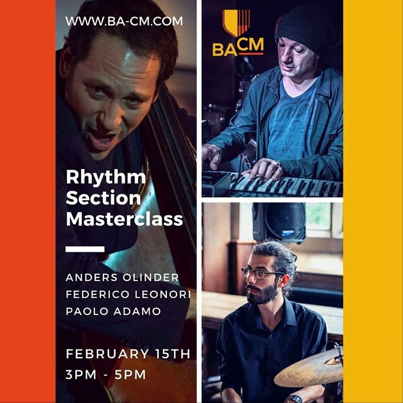Rhythm Section Masterclass at Bristol Academy of Creative Music
