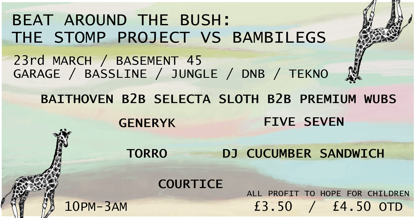 The stomp project vs. bambilegs at Basement 45