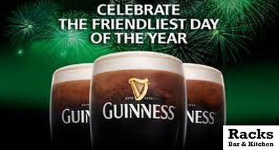 St Patricks Day At Racks at Racks Bar &amp; Kitchen,