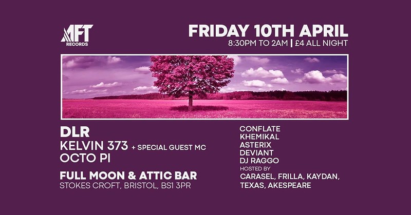 AFT present DLR, Kelvin 373 & more at The Attic Bar