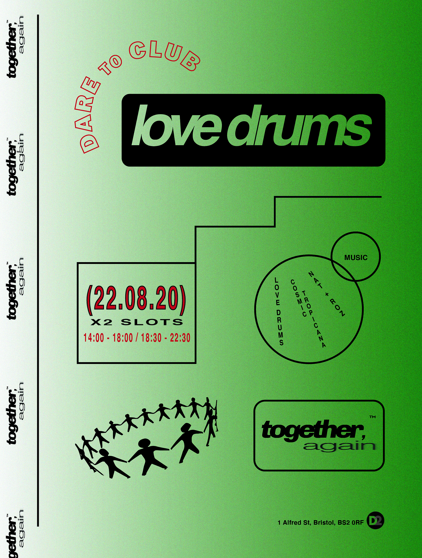 Love Drums Together Again at Dare to Club
