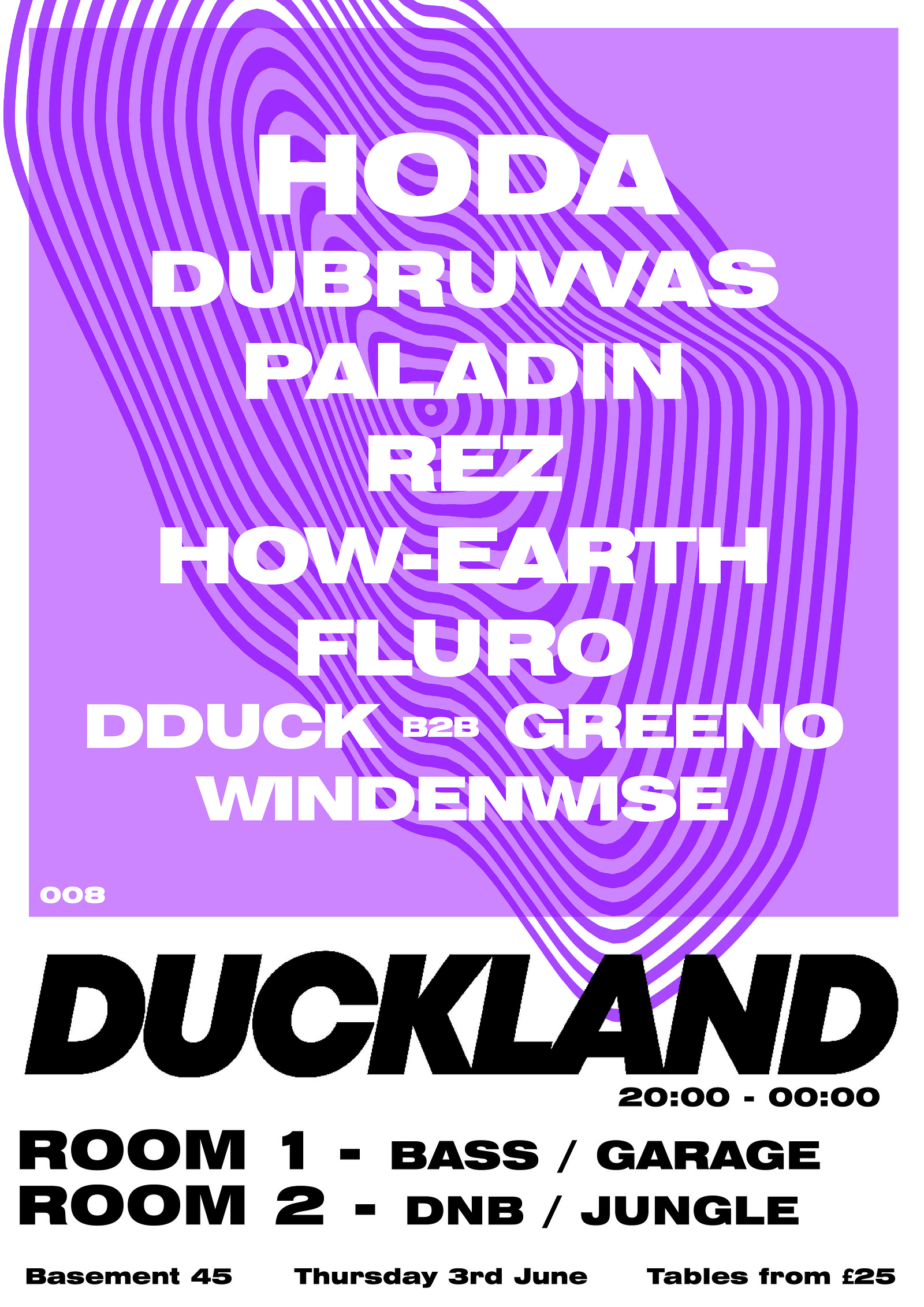 DUCKLAND 008 - Hoda, Dubruvvas, Paladin, Rez.. at Basement 45