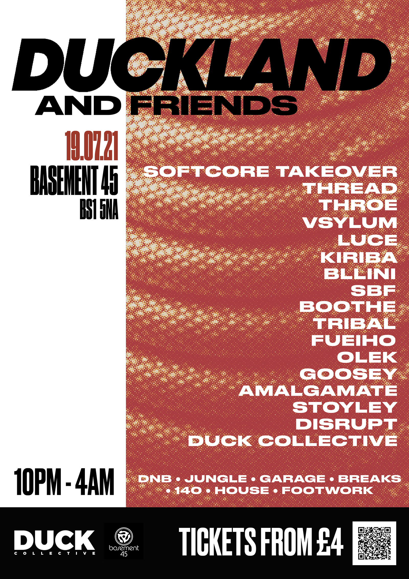 DUCKLAND & Friends Big Bash Back at Basement 45