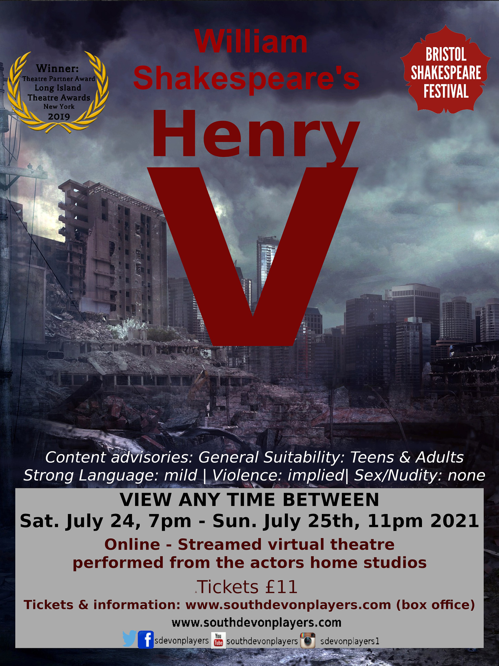 William Shakespeare's Henry V at Online