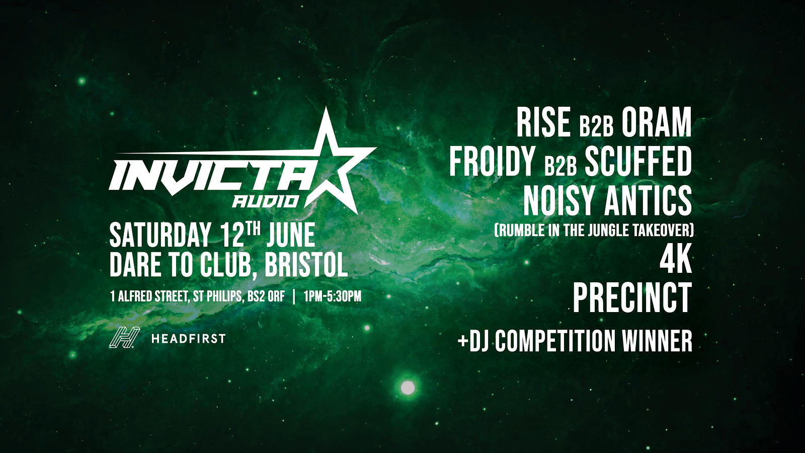 Invicta Audio Presents: Rise b2b Oram, 4K, Scuffed at Dare to Club