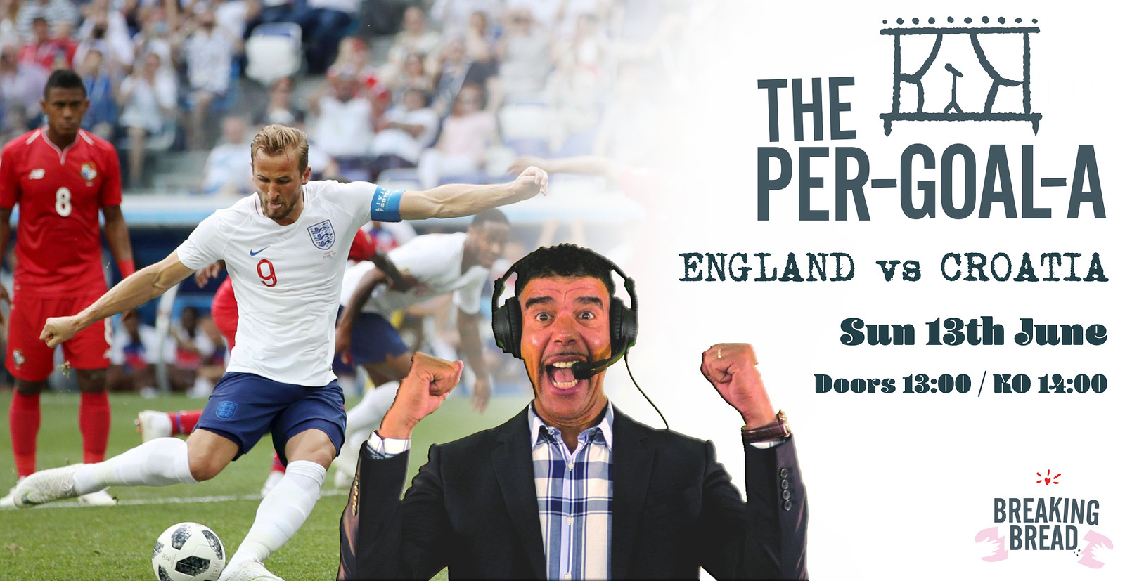 The Per-GOAL-a Euro 2020: England v Croatia at Breaking Bread
