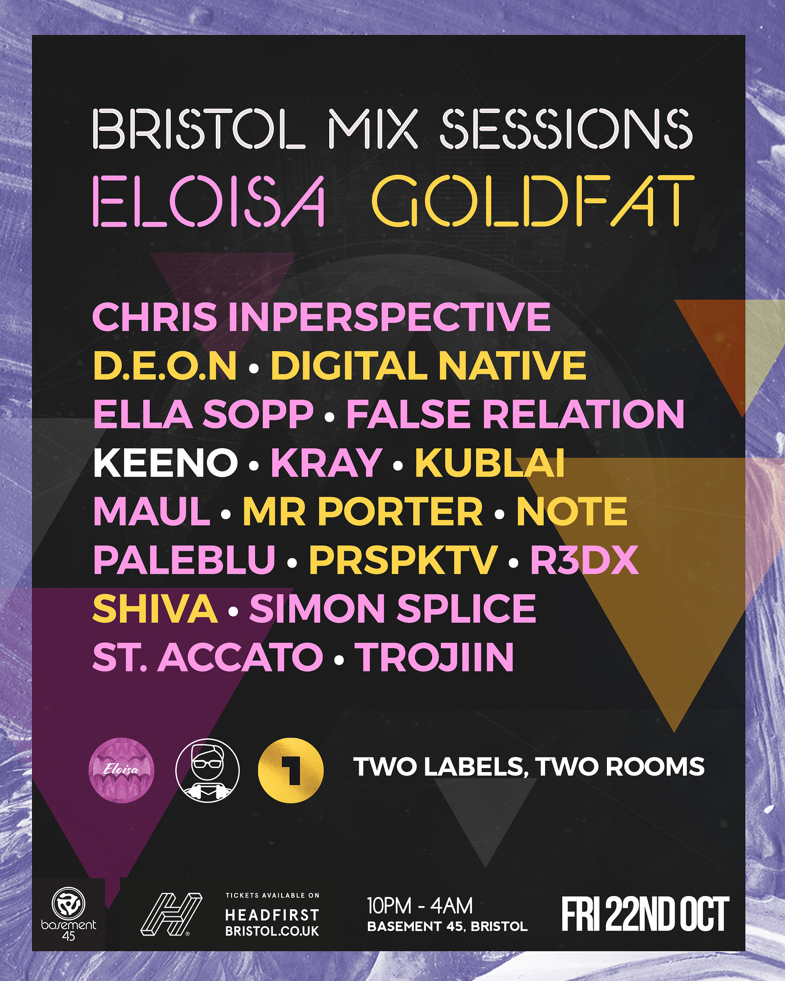 Bristol Mix Sessions x Eloisa x Goldfat at Basement 45