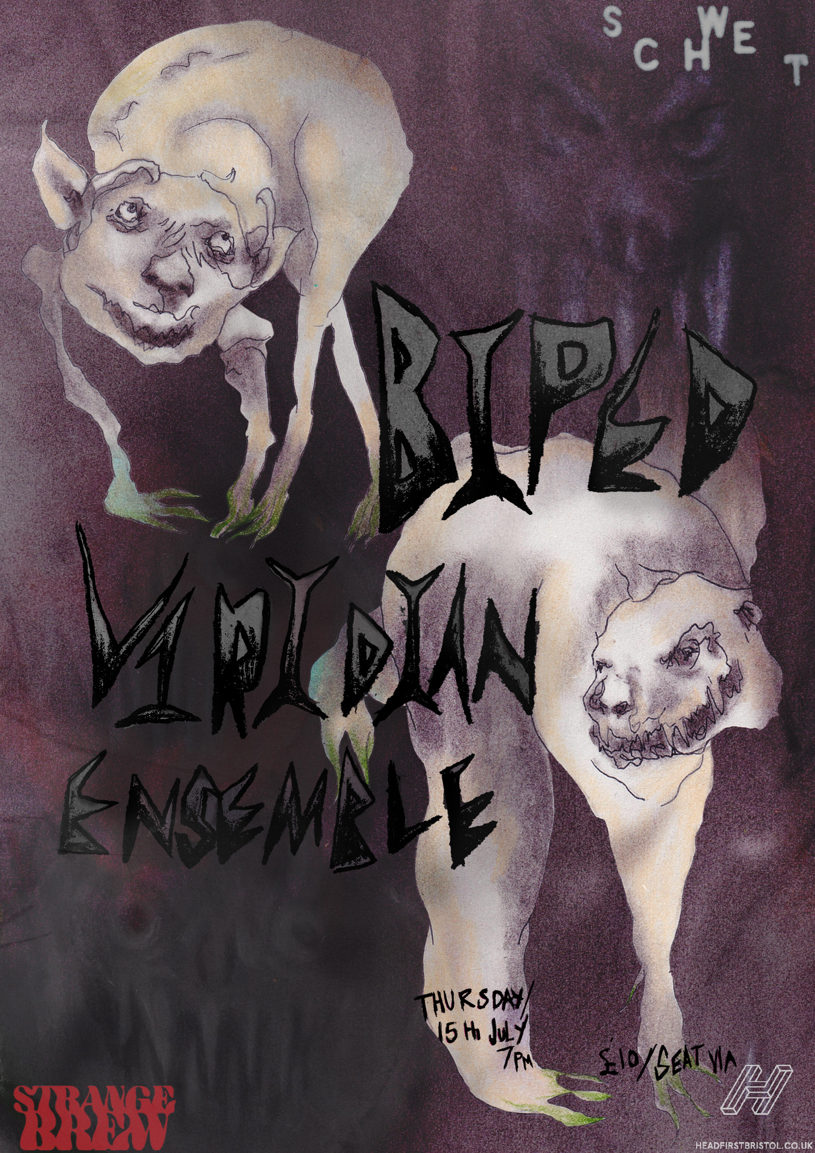 Schwet with Viridian Ensemble & BIPED at Strange Brew