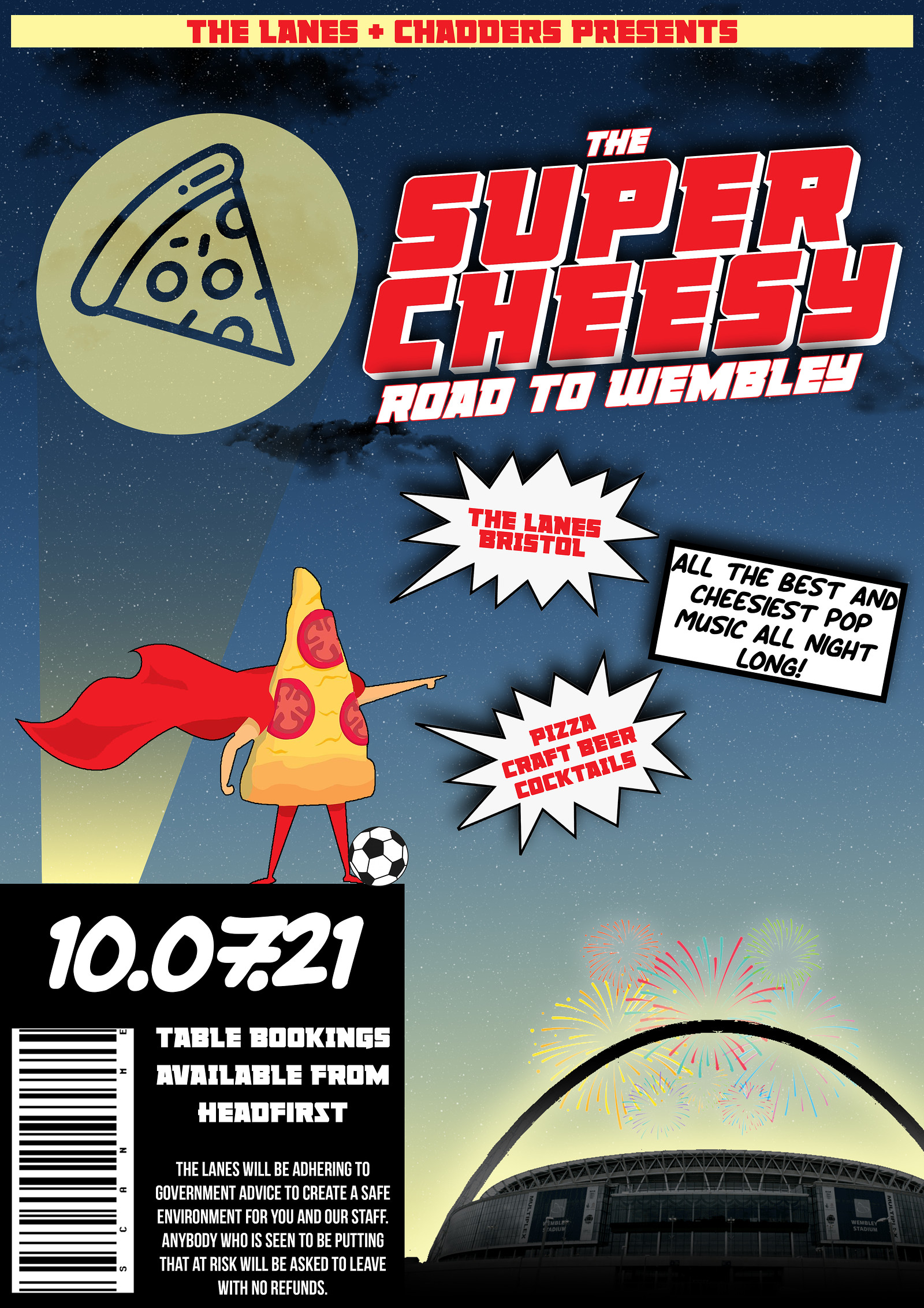 The SUPER CHEESY Road To Wembley at The Lanes