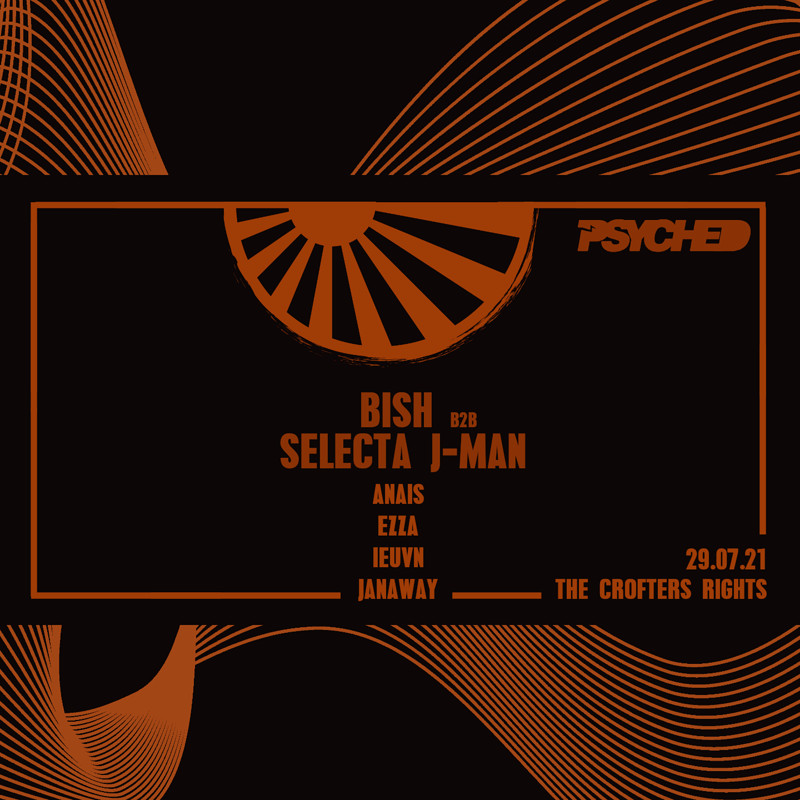 Psyched: Bish B2B Selecta J-Man at Crofters Rights