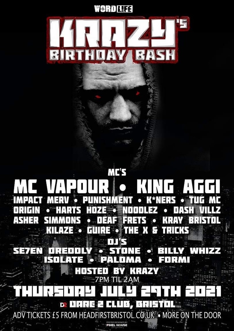 WORDLIFE - KRAZYS BIRTHDAY BASH- VAPOUR, KING AGGI at Dare to Club