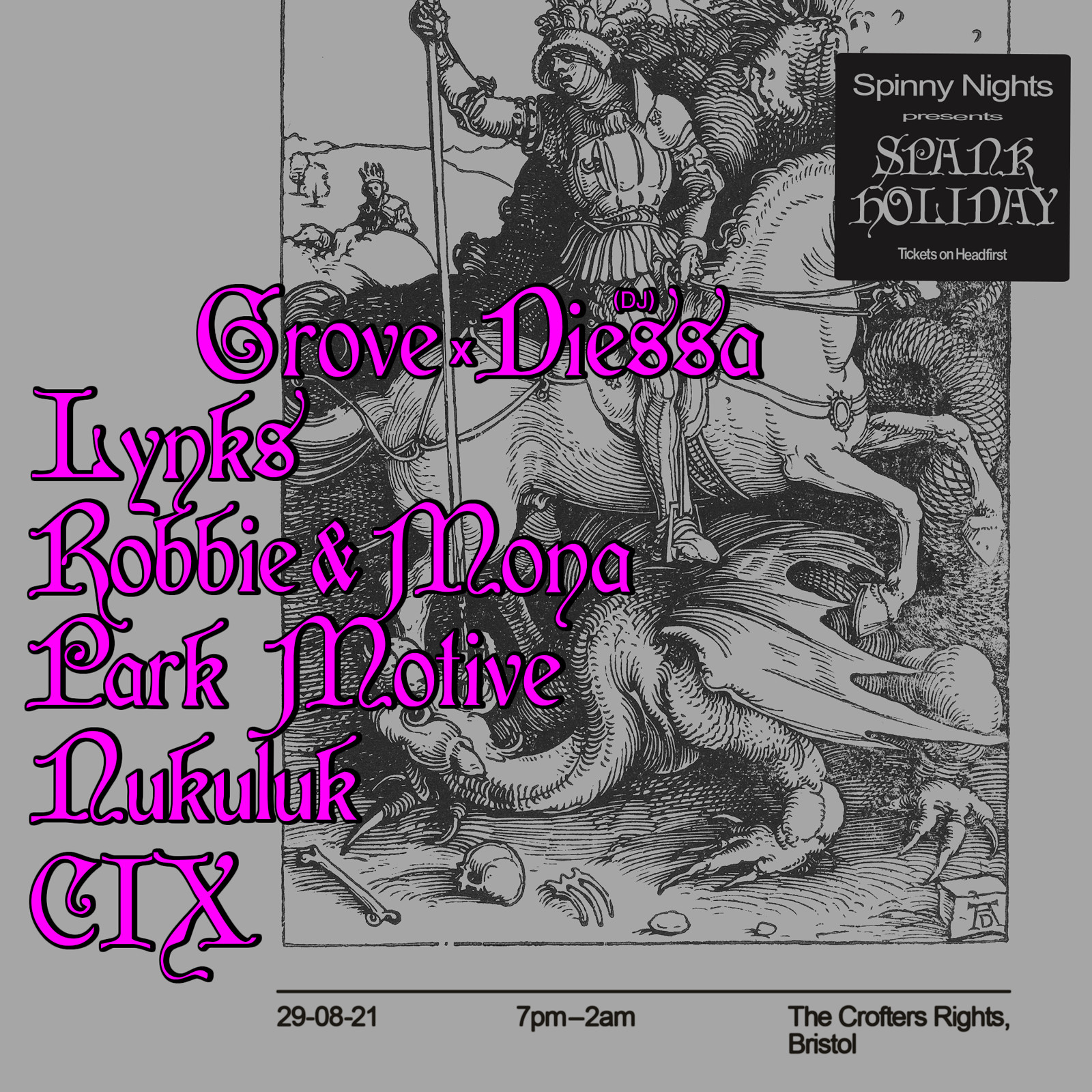 Spank Holiday: Lynks, Robbie & Mona, Grove/Diessa at Crofters Rights