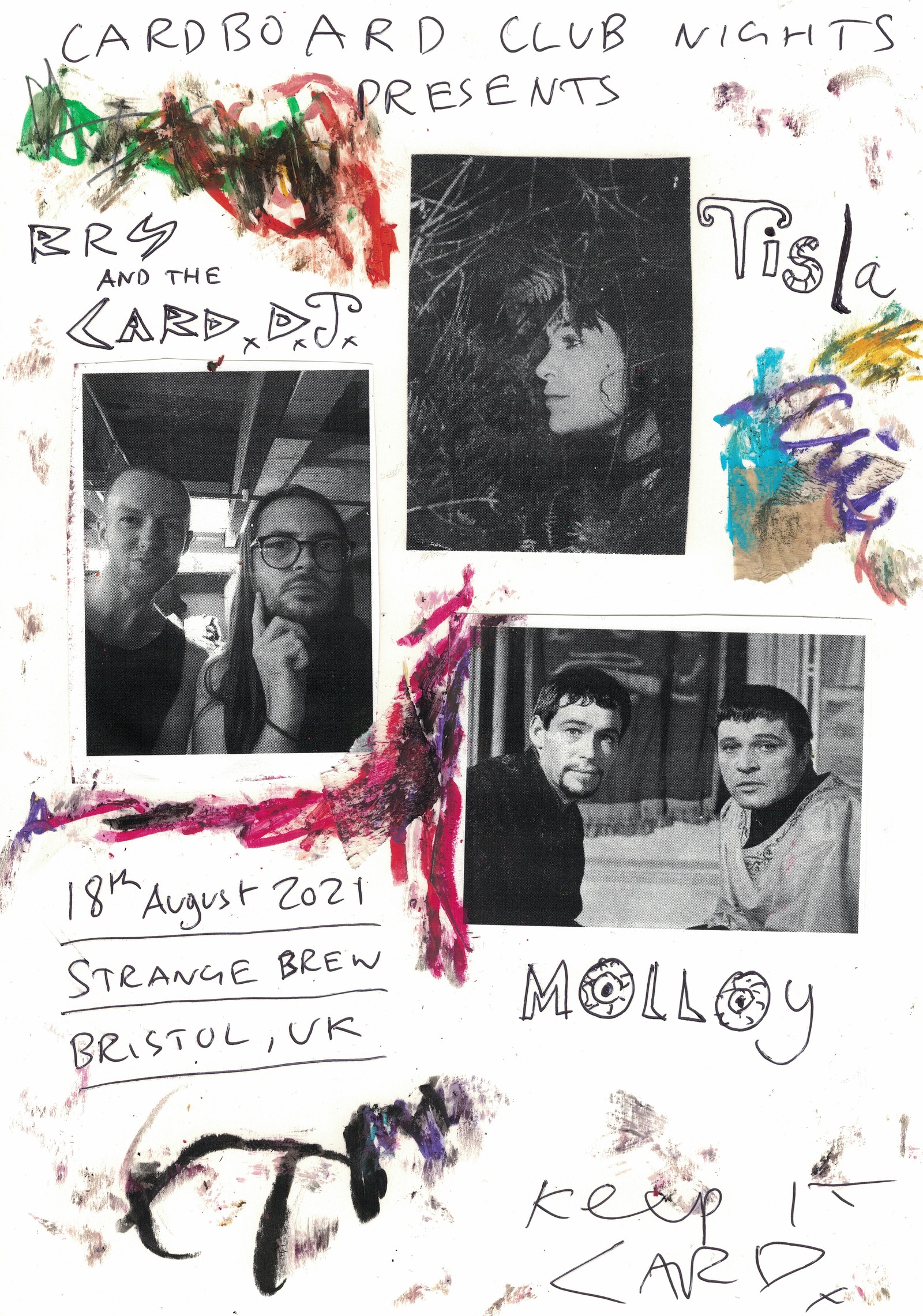 Cardboard Club w/ Tisla, RRS & Molloy at Strange Brew
