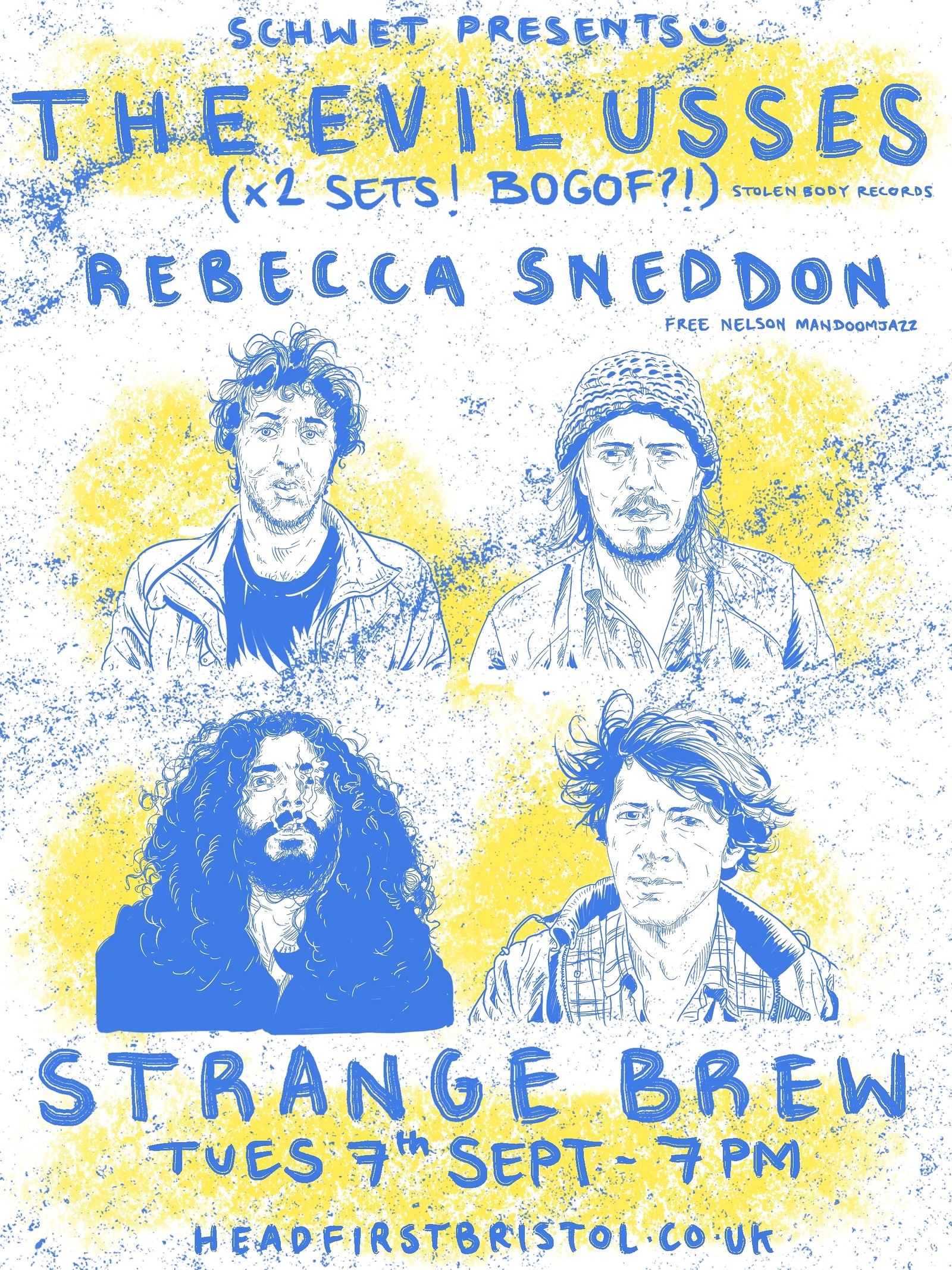 Schwet with The Evil Usses & Rebecca Sneddon at Strange Brew