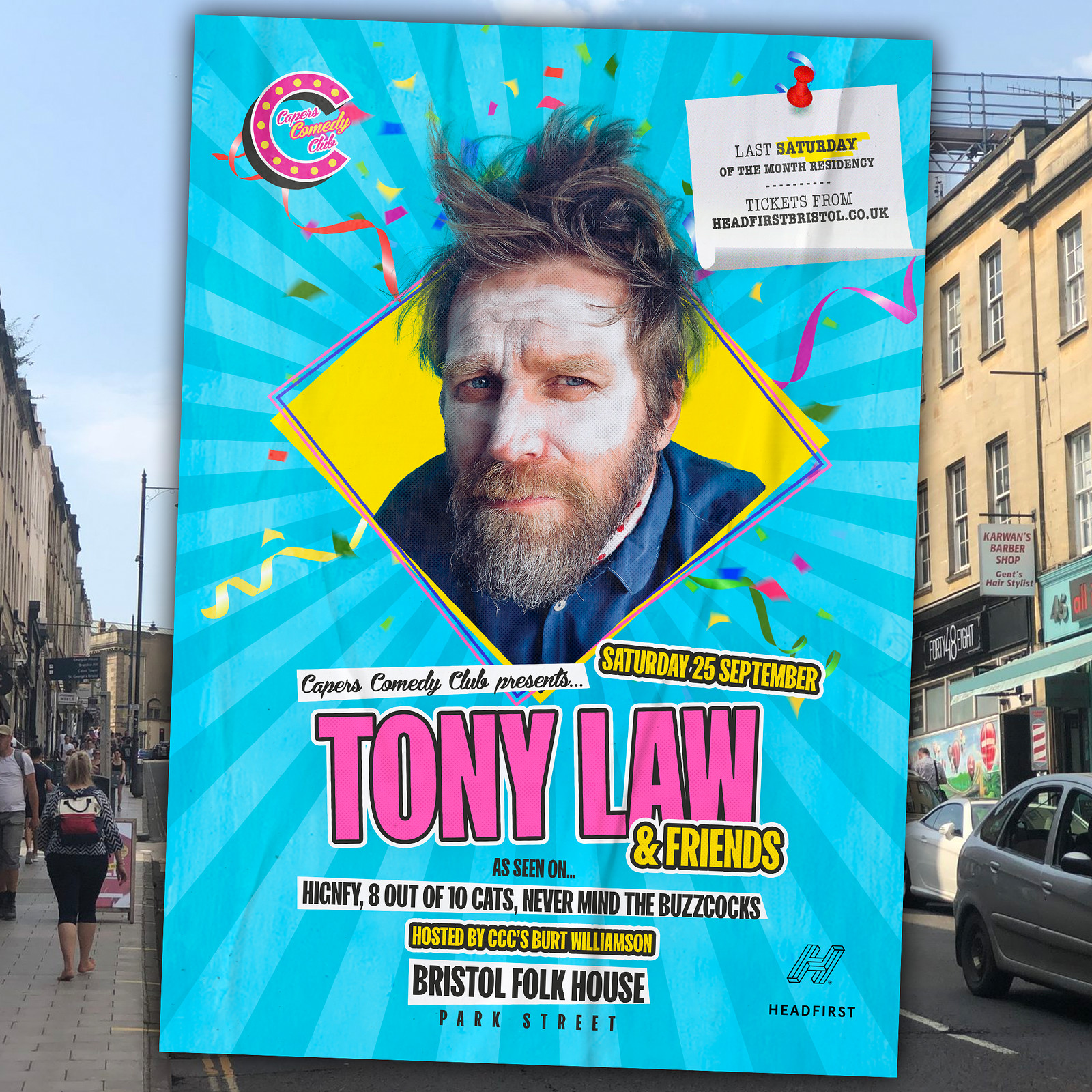Capers Comedy Club: Tony Law & Friends at Bristol Folk House
