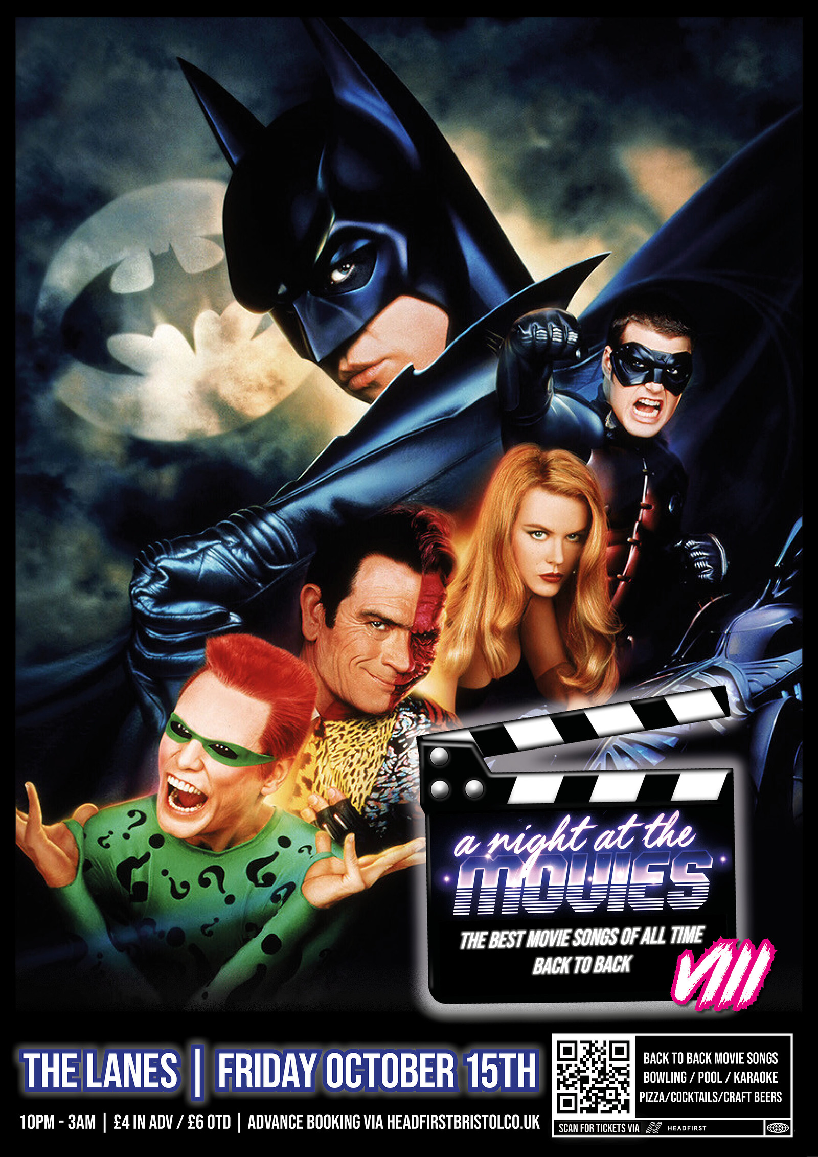 A Night At The Movies 8 - The Lanes - October 15th at The Lanes