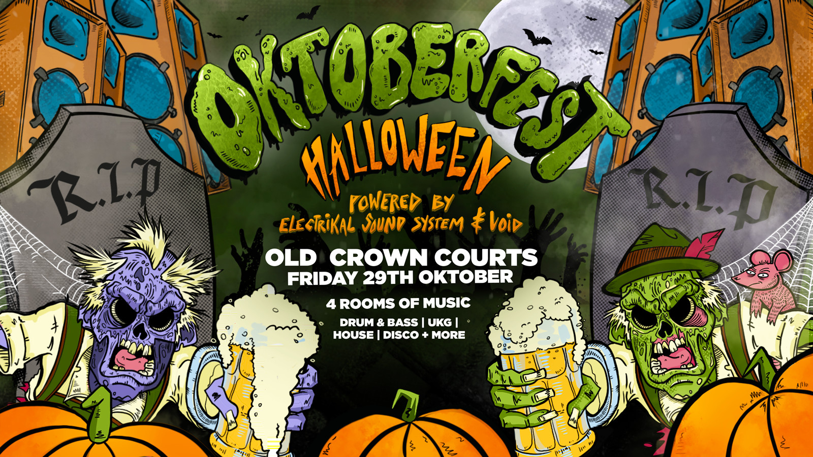 Oktoberfest Halloween at The Old Crown Courts