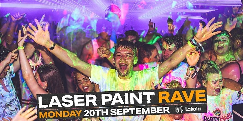 Freshers' Laser Paint Rave at Lakota