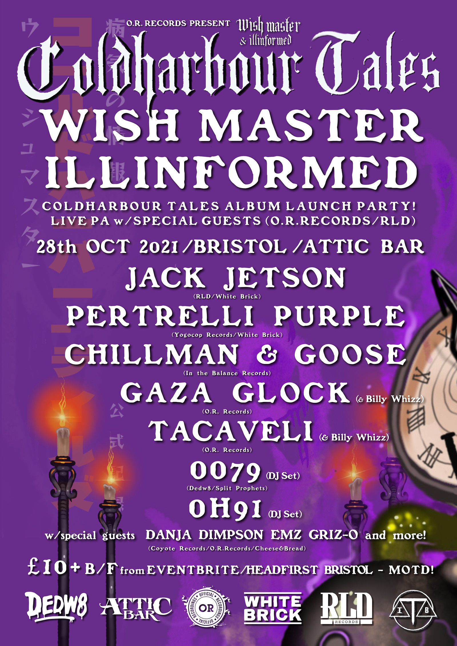 Wish Master X llinformed Cold Harbour Tales  Album at The Attic Bar