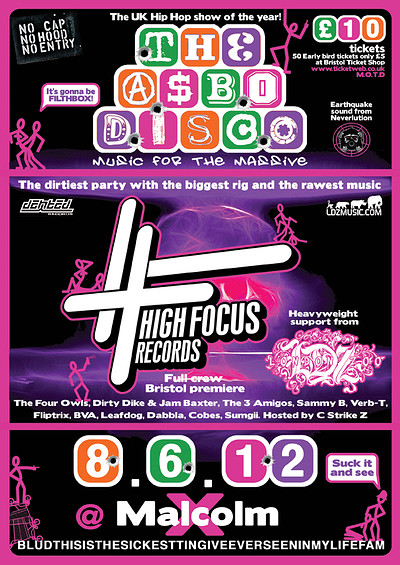 Asbo Disco: High Focus Records at Malcolm X