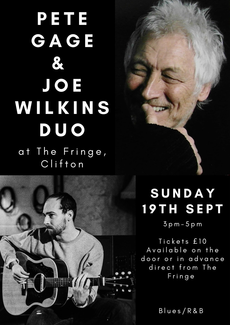 Pete Gage and Joe Wilkins at Bristol Fringe
