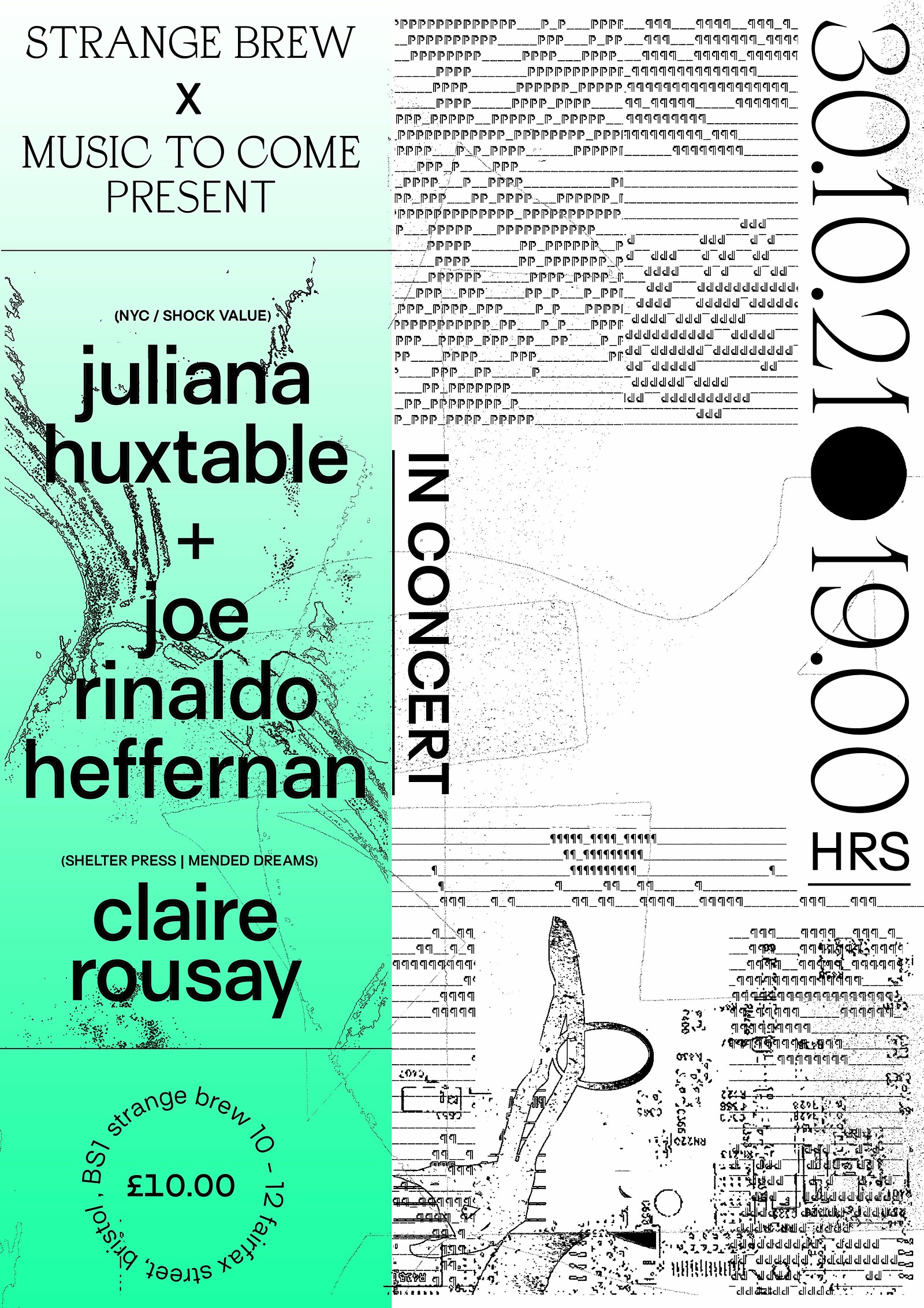 Juliana Huxtable & claire rousay at Strange Brew