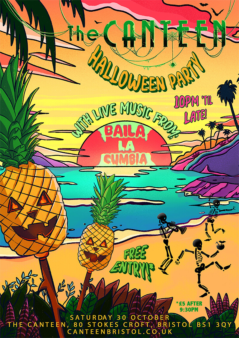 Baila La Cumbia Halloween Party at The Canteen