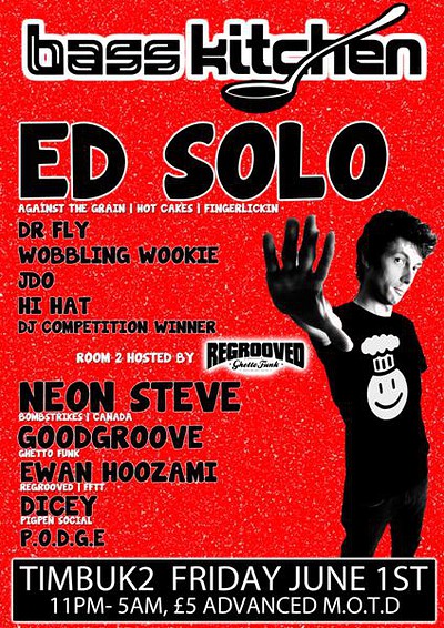 Bass Kitchen Presents Ed Solo at Tb2 (timbuk2) Bristol