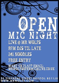 Mr. Wolfs Open Mic at Mr Wolfs