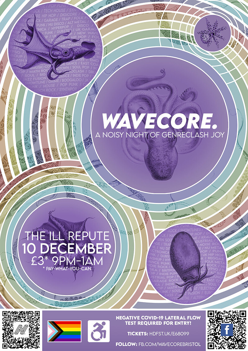 WAVECORE. // a noisy night of genreclash joy at The Ill Repute