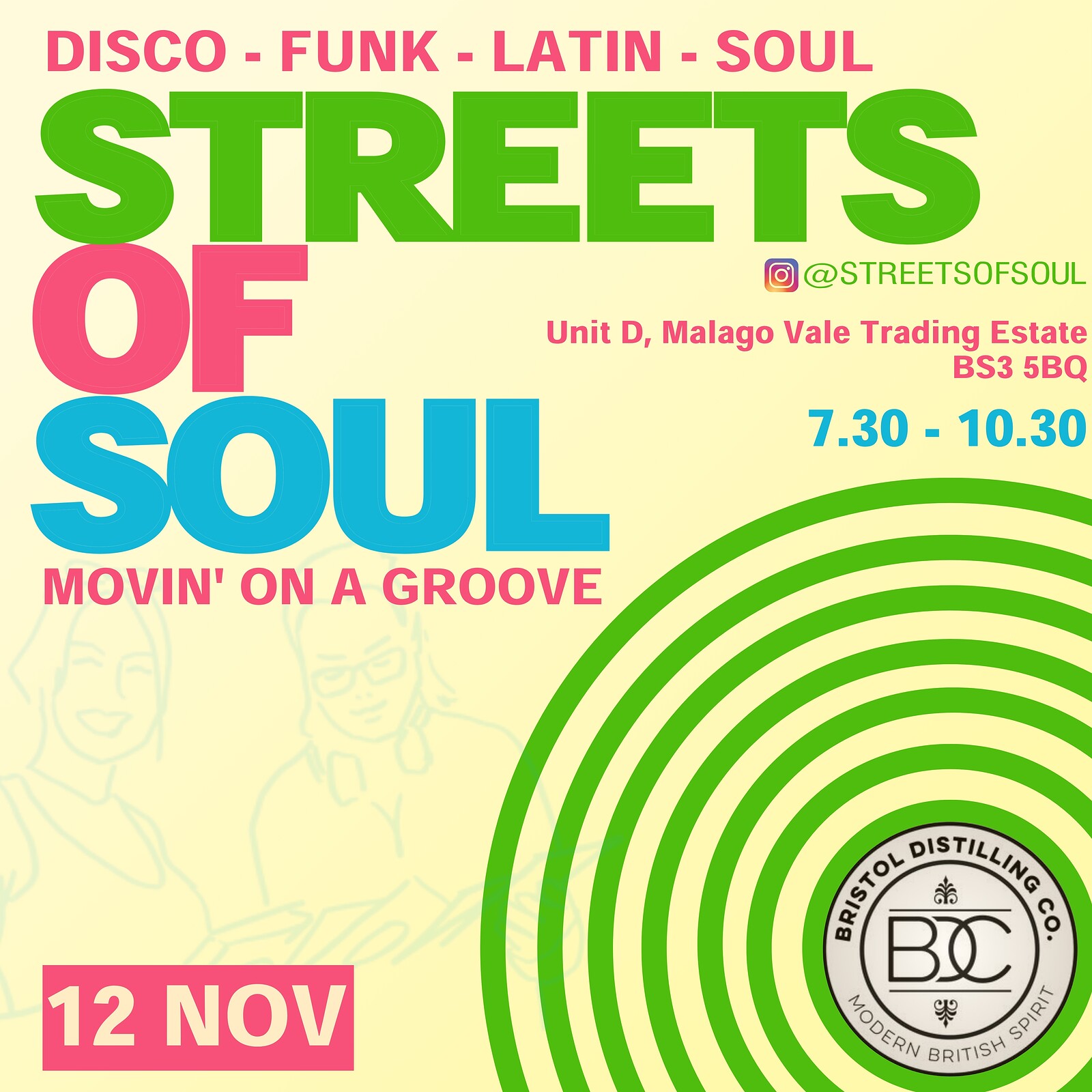 STREETS OF SOUL Movin' On A Groove at Bristol Distilling co