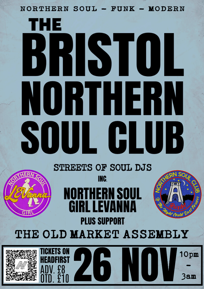 BRISTOL NORTHERN SOUL CLUB at The Old Market Assembly