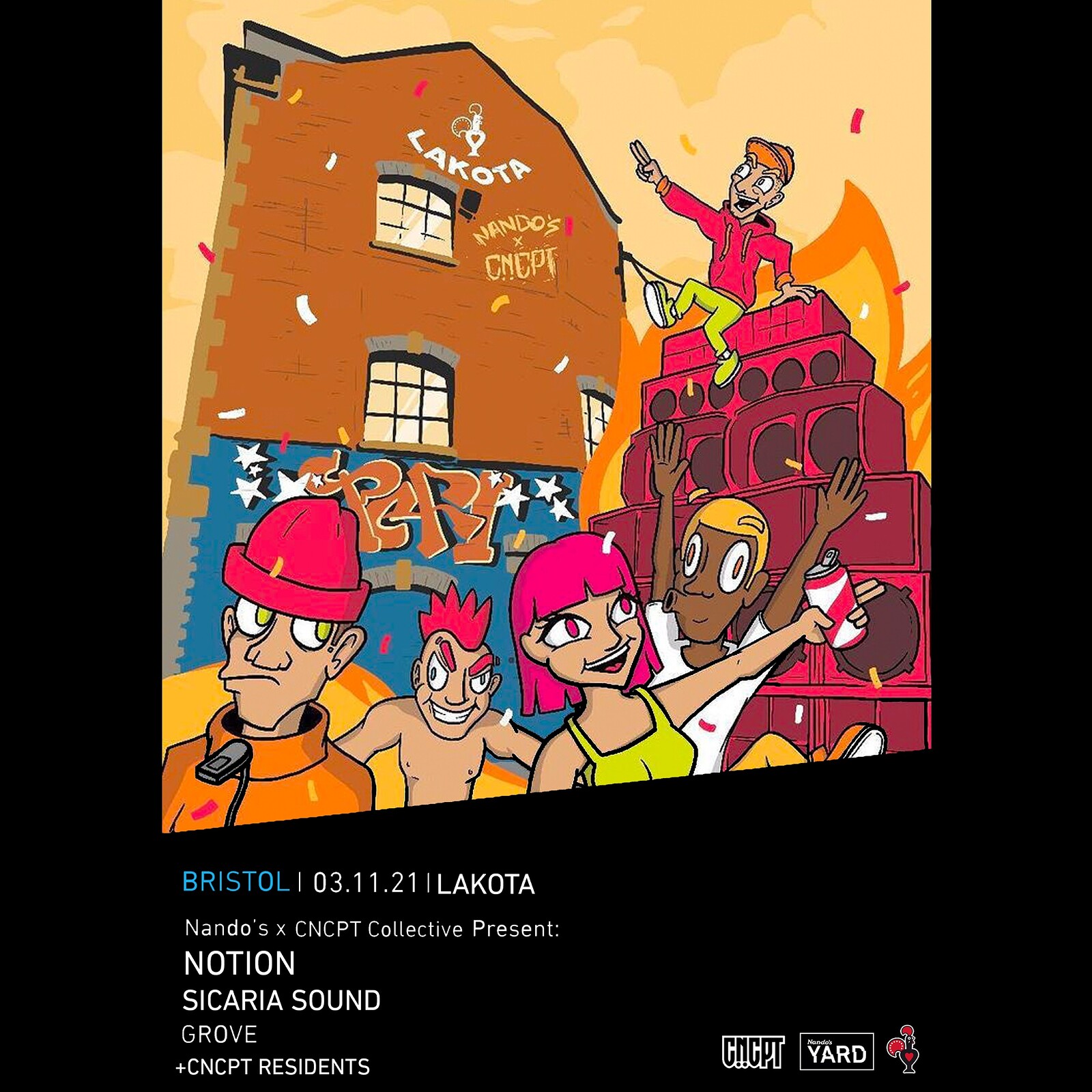 Nando's x CNCPT Present: Notion, Sicaria Sound at Lakota