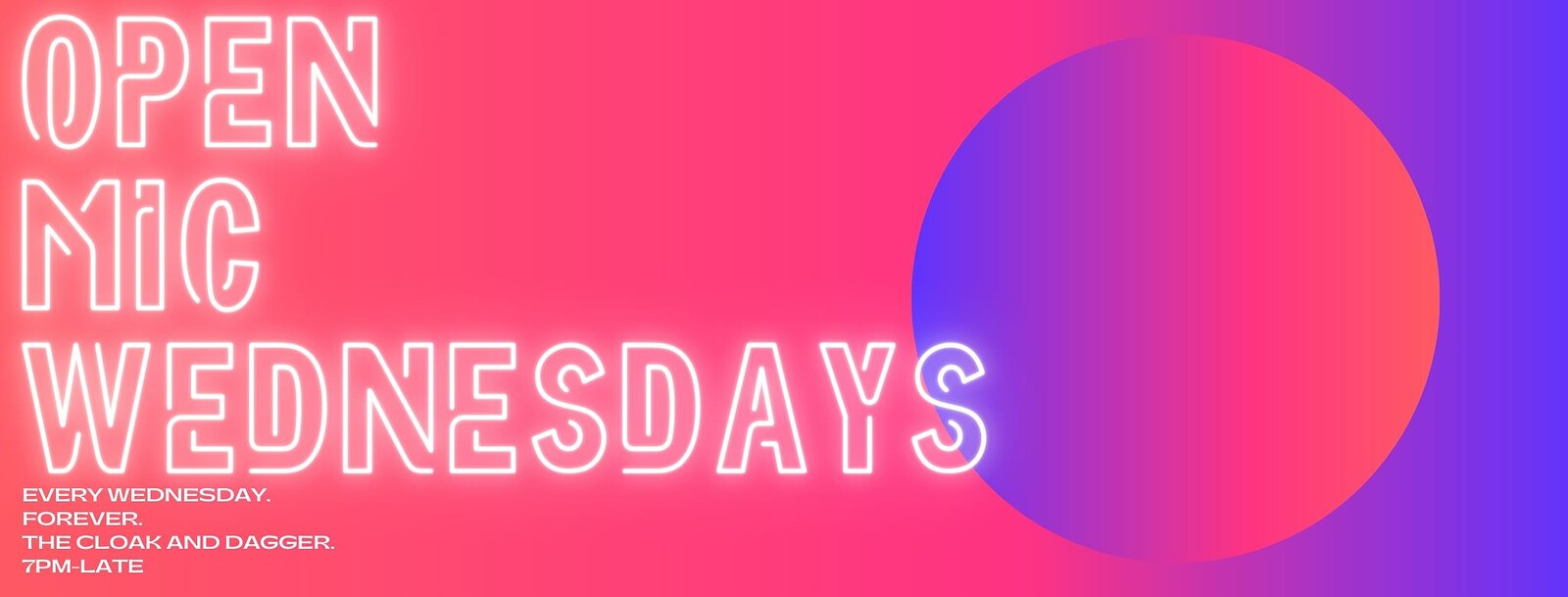 PHAT open mic night at The Cloak and Dagger