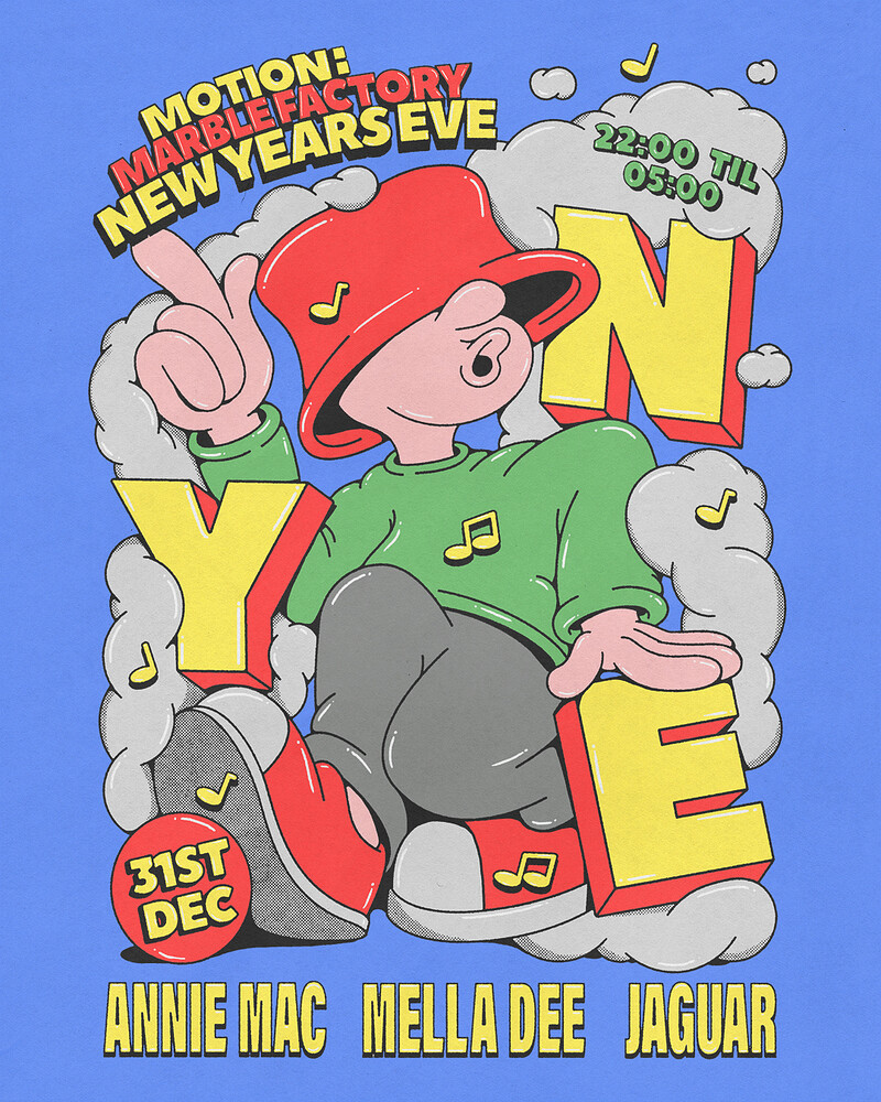 NYE - Annie Mac, Mella Dee & Jaguar at Motion