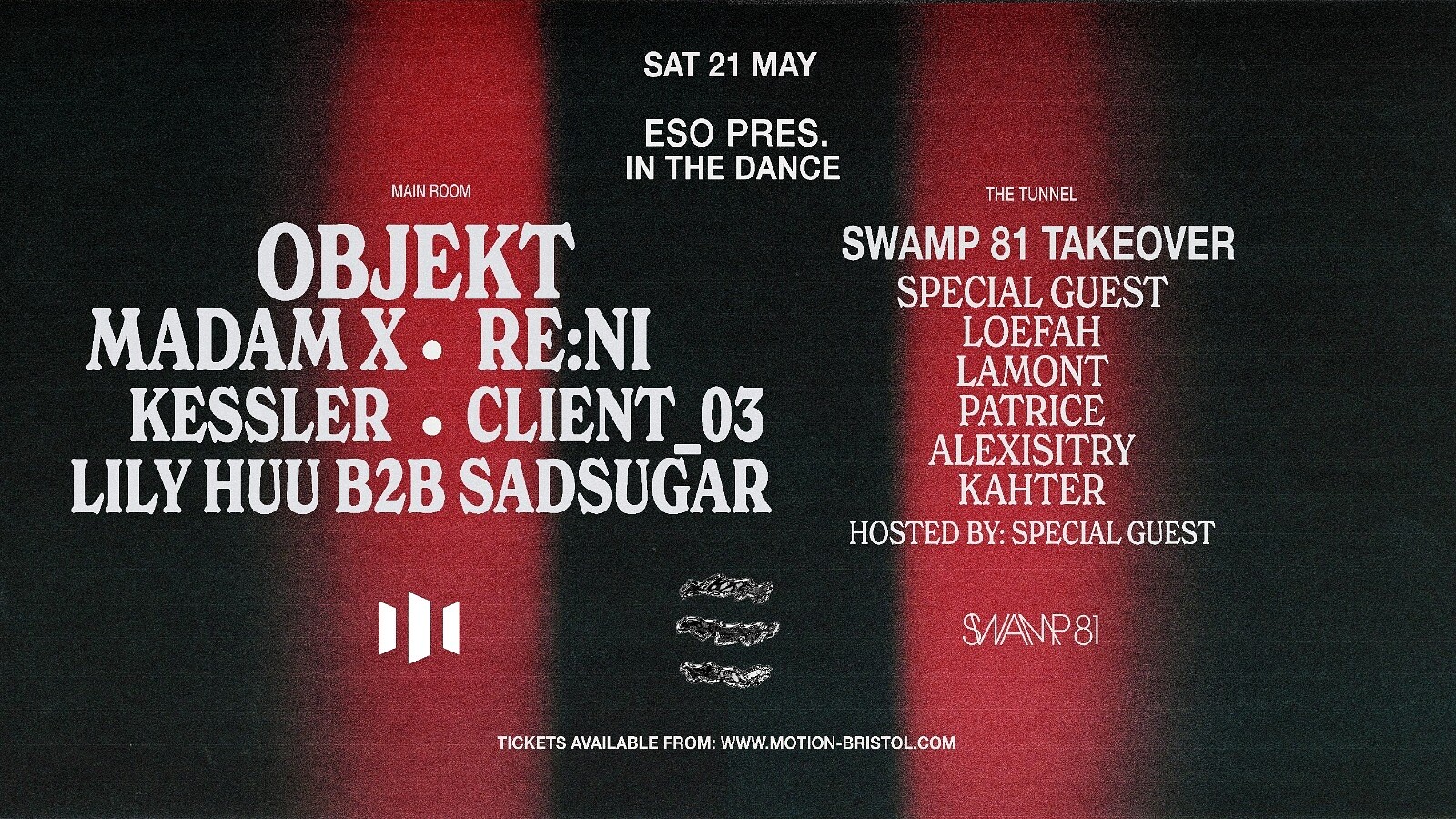 ESO Pres. In The Dance w/ Swamp 81 at Motion