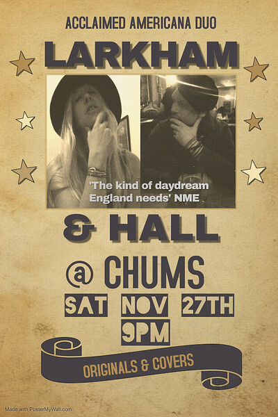 Larkham and Hall at Chums at chums redland